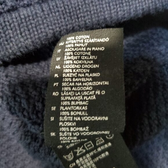 NWOT COS Knit Navy Blue Puff 3/4 Sleeve Basic Nuetral Sweater - Small - Picture 7 of 8